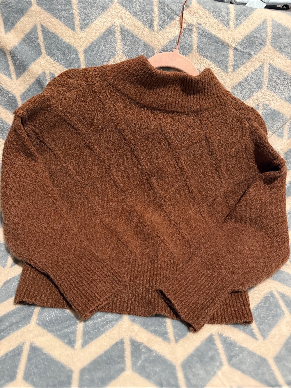 Universal Thread Brown Button-Placket Sweater - Picture 4 of 6